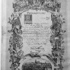 Průkazní list z roku 1896